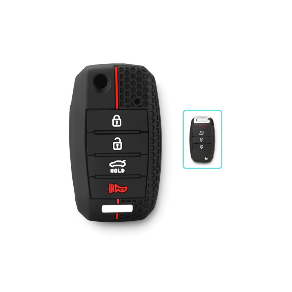 Silicone Kia Key Case and Key Chain – Protective Key Fob Cover