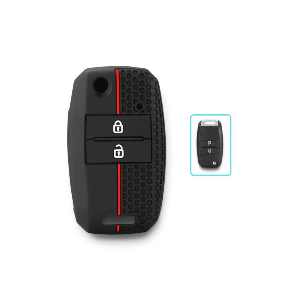 Silicone Kia Key Case and Key Chain – Protective Key Fob Cover