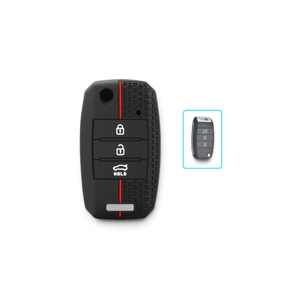 Silicone Kia Key Case and Key Chain – Protective Key Fob Cover