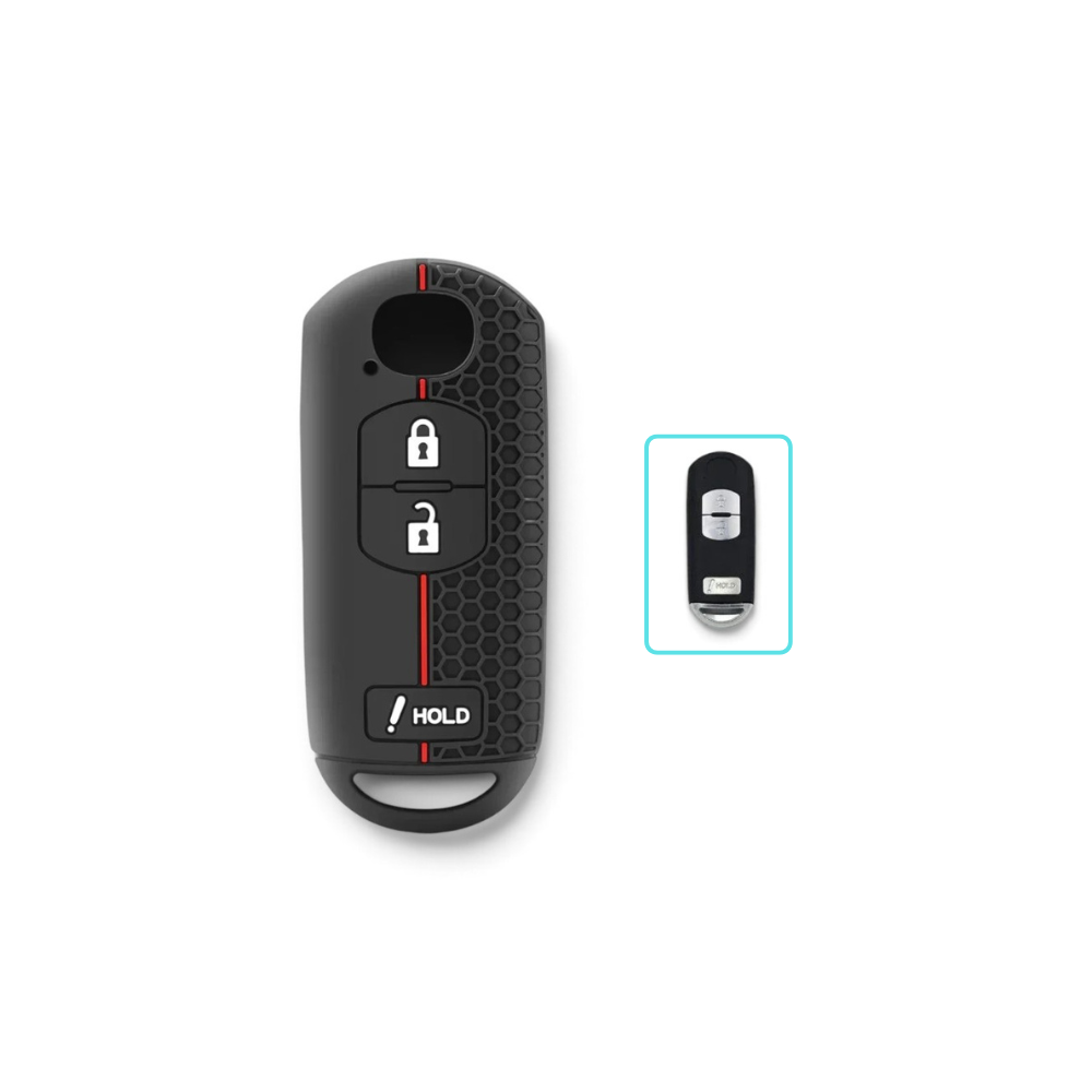 Silicone Mazda Key Case and Key Chain – Protective Key Fob Cover