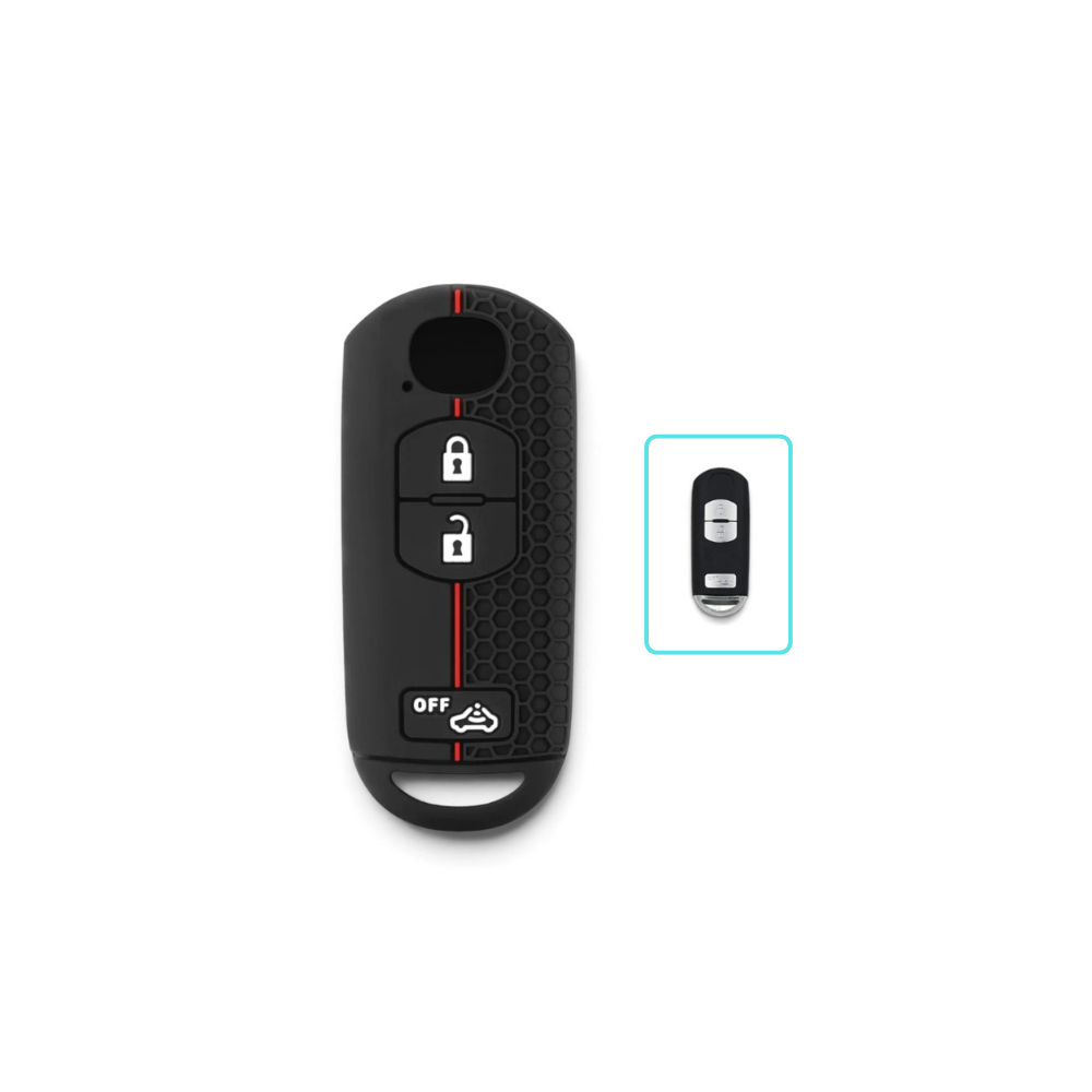 Silicone Mazda Key Case and Key Chain – Protective Key Fob Cover