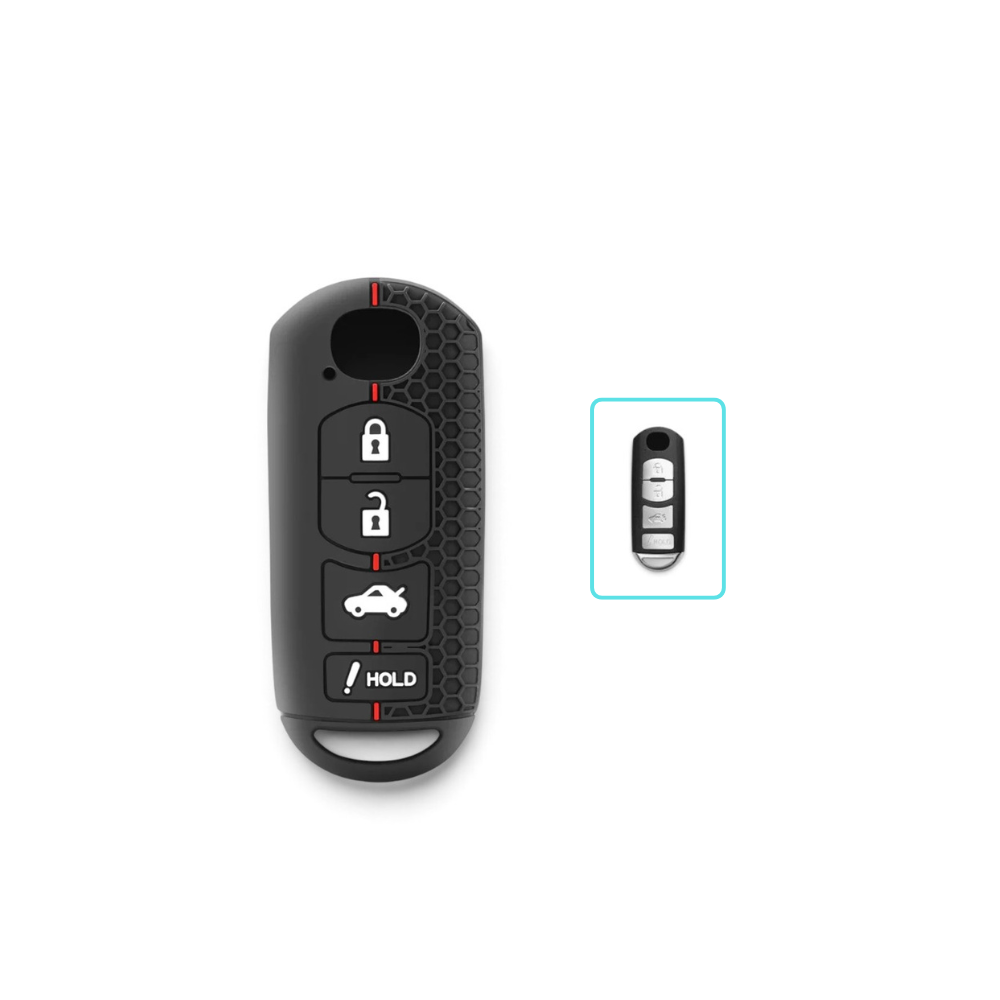 Silicone Mazda Key Case and Key Chain – Protective Key Fob Cover