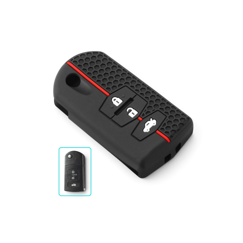 Silicone Mazda Key Case and Key Chain – Protective Key Fob Cover