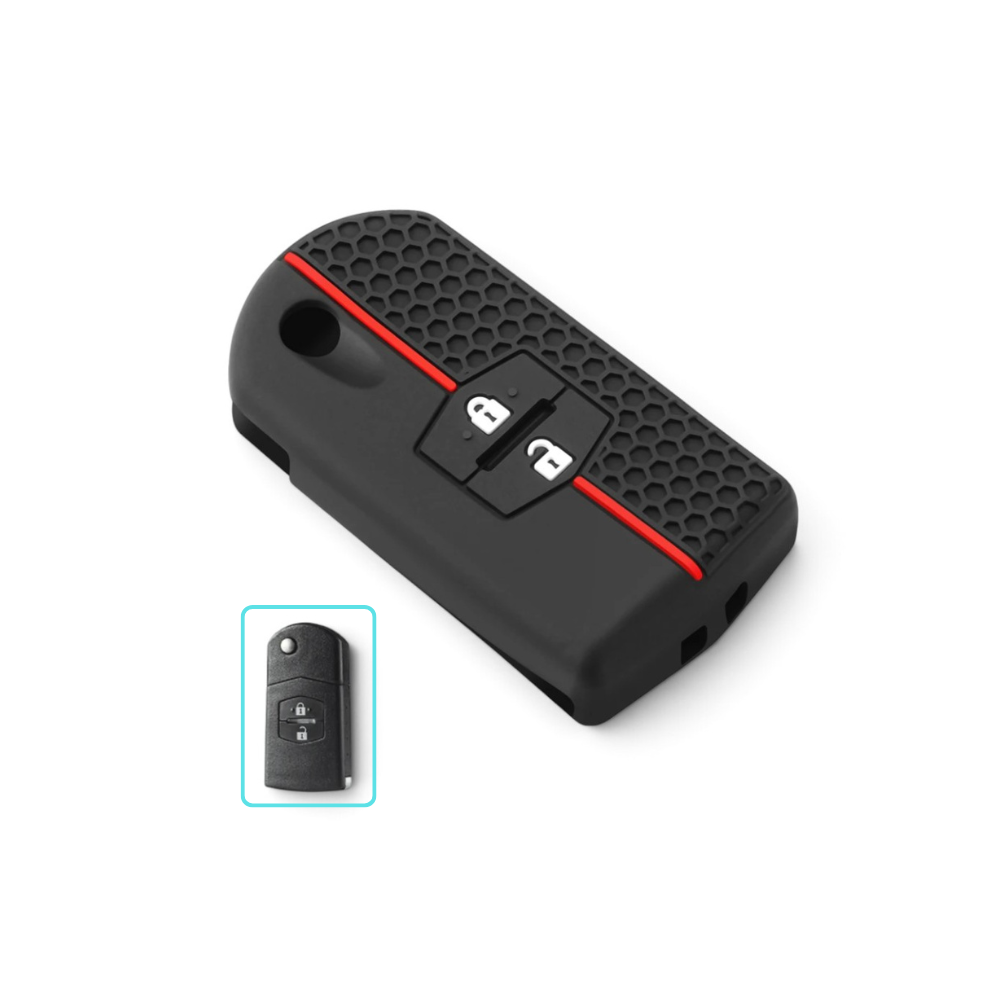 Silicone Mazda Key Case and Key Chain – Protective Key Fob Cover
