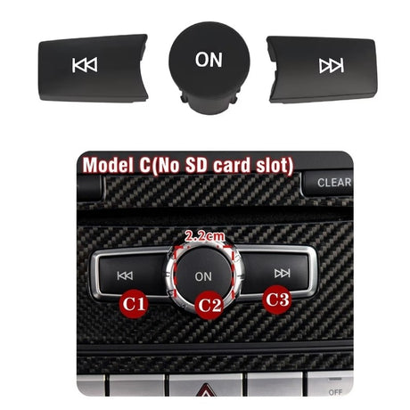 Mercedes-Benz A-Class W176 Center Console Replacement Buttons (2012-2018)