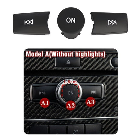 Mercedes-Benz B-Class W246 Center Console Replacement Buttons (2011-2014) Mercedes > Replacement Trims Euro Premium Parts Radio Buttons Layout A