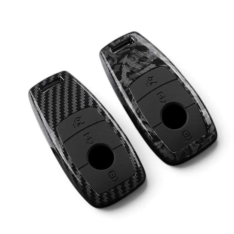 Carbon-Look Mercedes-Benz Key Case and Key Chain – Protective Key Fob Cover