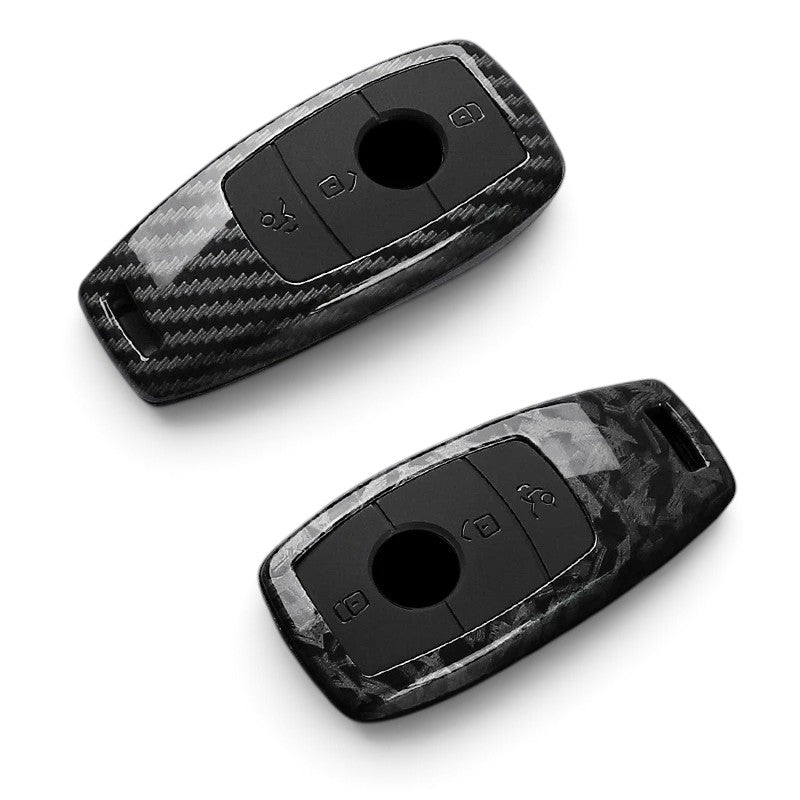 Carbon-Look Mercedes-Benz Key Case and Key Chain – Protective Key Fob Cover