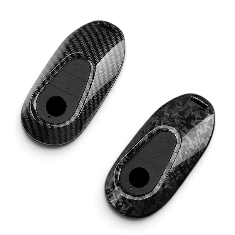 Carbon-Look Mercedes-Benz Key Case and Key Chain – Protective Key Fob Cover