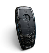 Carbon-Look Mercedes-Benz Key Case and Key Chain – Protective Key Fob Cover