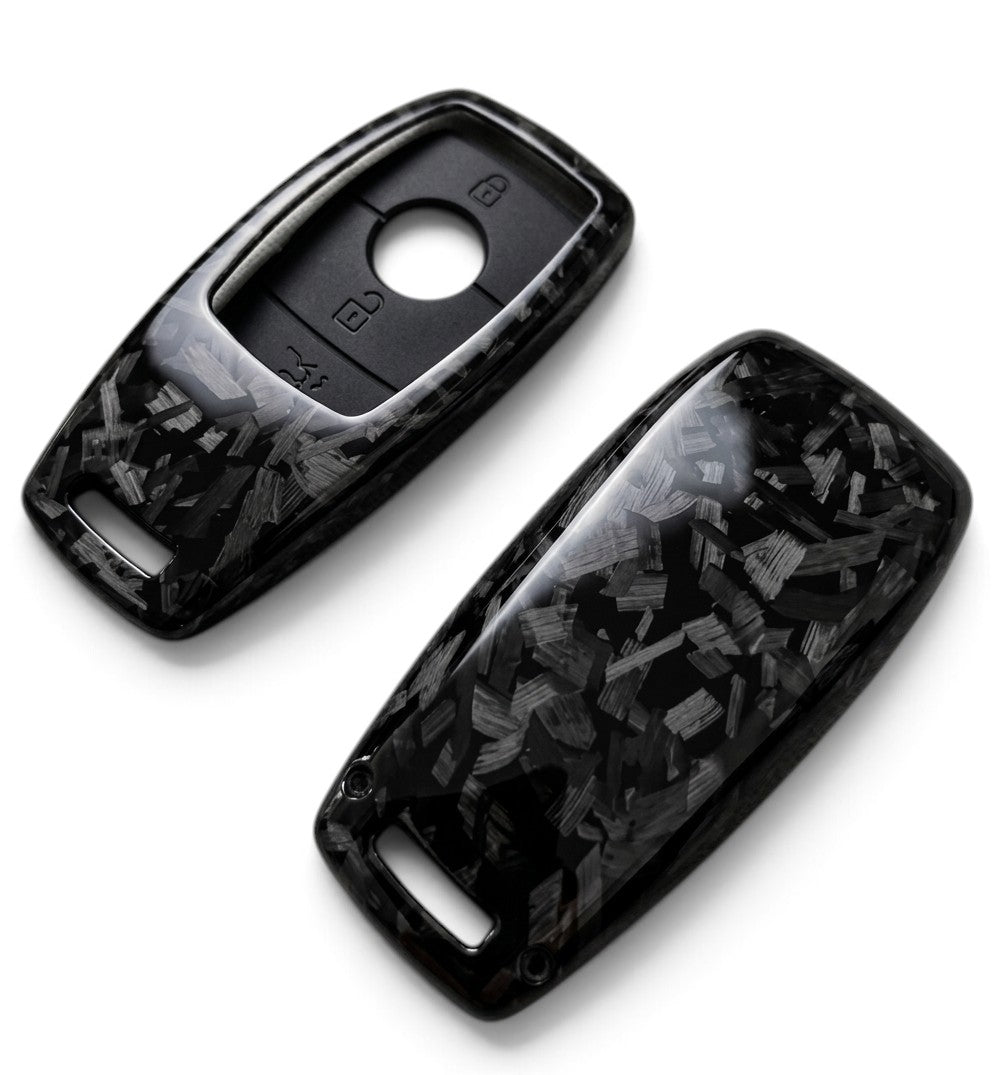 Carbon-Look Mercedes-Benz Key Case and Key Chain – Protective Key Fob Cover