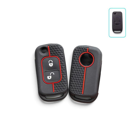 Silicone Mercedes-Benz Key Case and Key Chain – Protective Key Fob Cover Key Cases Euro Premium Parts Flip Key