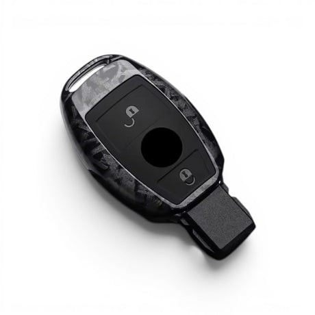 Carbon-Look Mercedes-Benz Key Case and Key Chain – Protective Key Fob Cover Key Cases Euro Premium Parts Forged Carbon Older Key (Without Trunk Opening) Without Key Chain