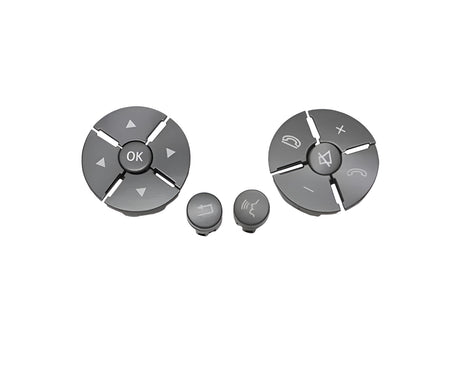Steering Wheel Multifunction Buttons for Mercedes CL-Class C216 - 2007 to 2013 Euro Premium Parts Grey Facelift ('10 to '13)