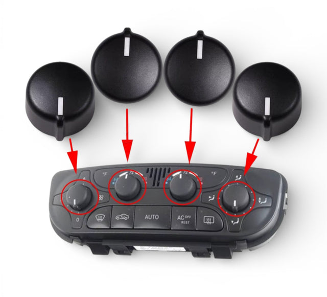 Air Conditionning buttons for Mercedes C-Class W203 - 2000 to 2007 Euro Premium Parts