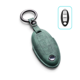 Alcantara Nissan Key Case and Key Chain – Protective Key Fob Cover Key Cases Euro Premium Parts Dark Green Key Type C