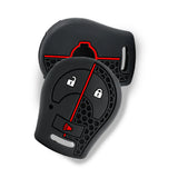 Silicone Nissan Key Case and Key Chain – Protective Key Fob Cover