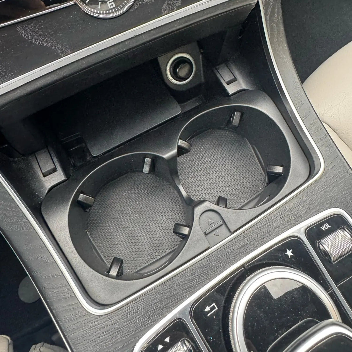 Front Cupholders Retrofit For Mercedes C-Class W205 - 2014 to 2021