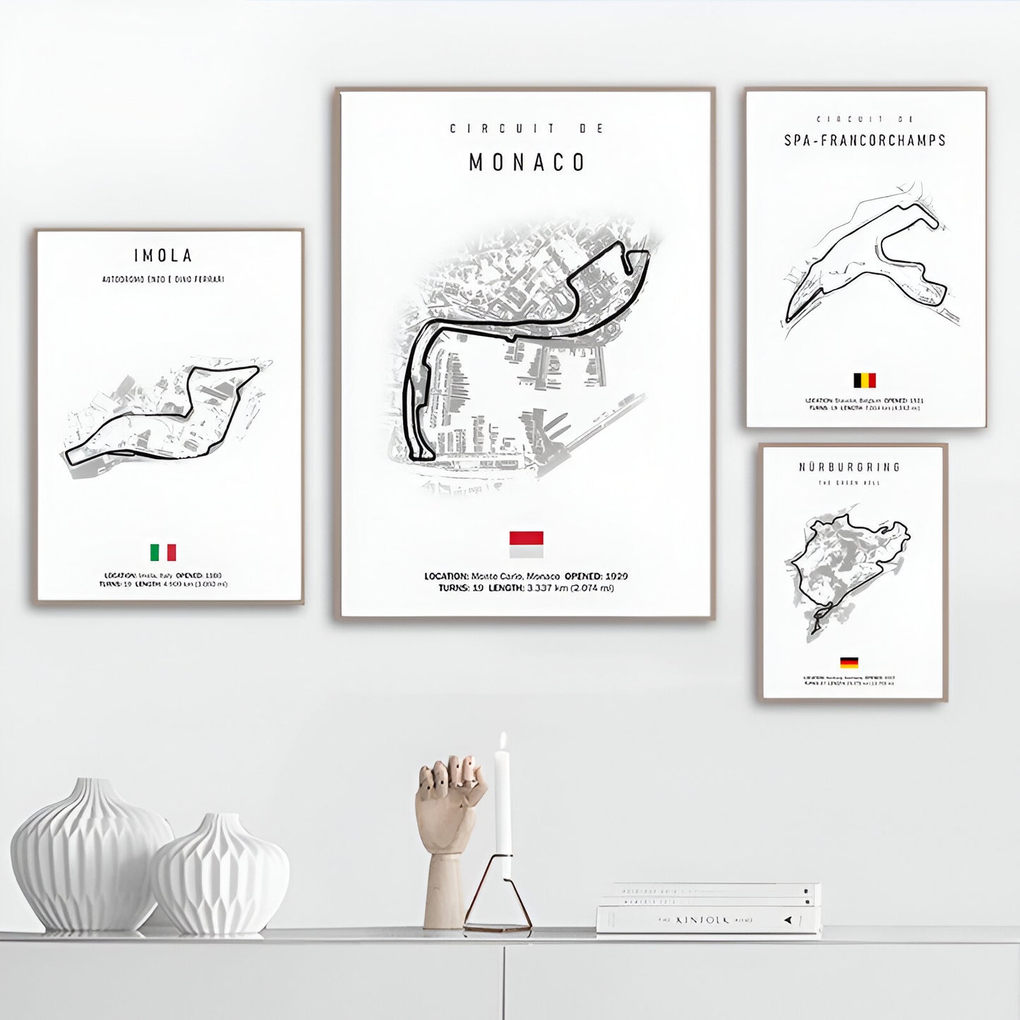 F1 car poster track of Silverstone, United Kingdom | Wall art for your interior decoration