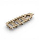 Window Switch Trim Plates in Black, Beige, Gray and Carbon look for BMW 3 Series F30 - 2012 to 2019