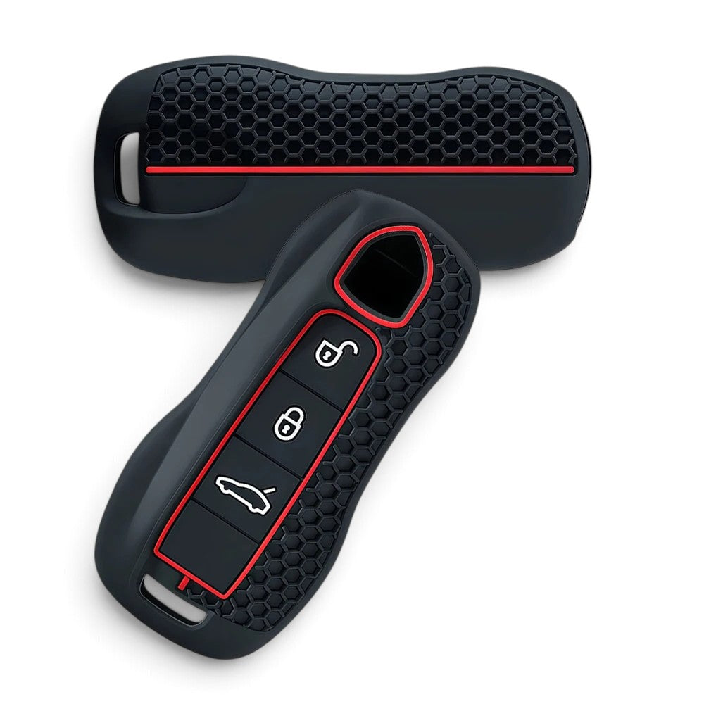 Silicone Porsche Key Case – Protective Key Fob Cover For Porsche Cayenne Panamera Macan 911 Cayman Boxster