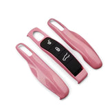 Porsche Key Case – Protective Key Fob Cover For Porsche Cayenne Panamera Macan 911 Cayman Boxster Key Cases Euro Premium Parts Pink Older Generation (2012-2019)