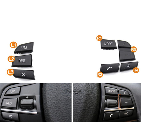 BMW 2 Series F22 steering wheel buttons