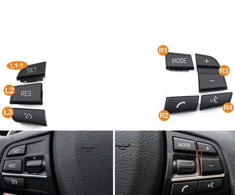 Multifunction Steering Wheel Buttons and Knobs for BMW 3 Series F30/M3 F80 (2011 to 2019)
