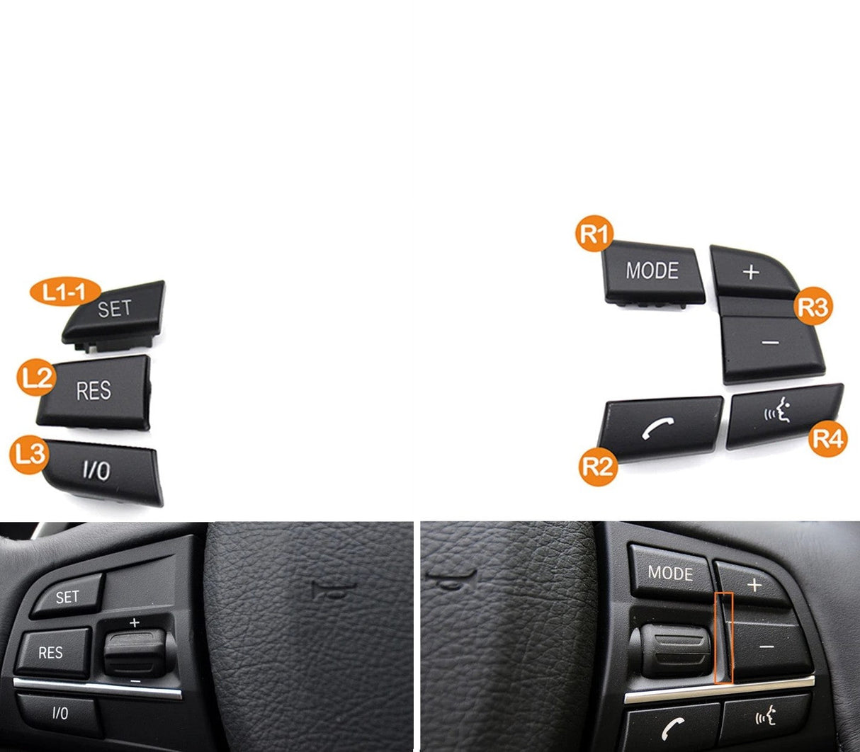 Multifunction Steering Wheel Buttons and Knobs for BMW 1 Series F20/F21