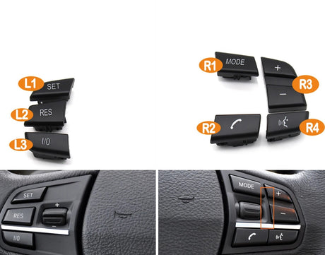 Multifunction Steering Wheel Buttons and Knobs for BMW 3 Series F30/M3 F80 (2011 to 2019)
