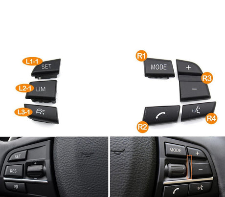 Multifunction Steering Wheel Buttons and Knobs for BMW 3 Series F30/M3 F80 (2011 to 2019)