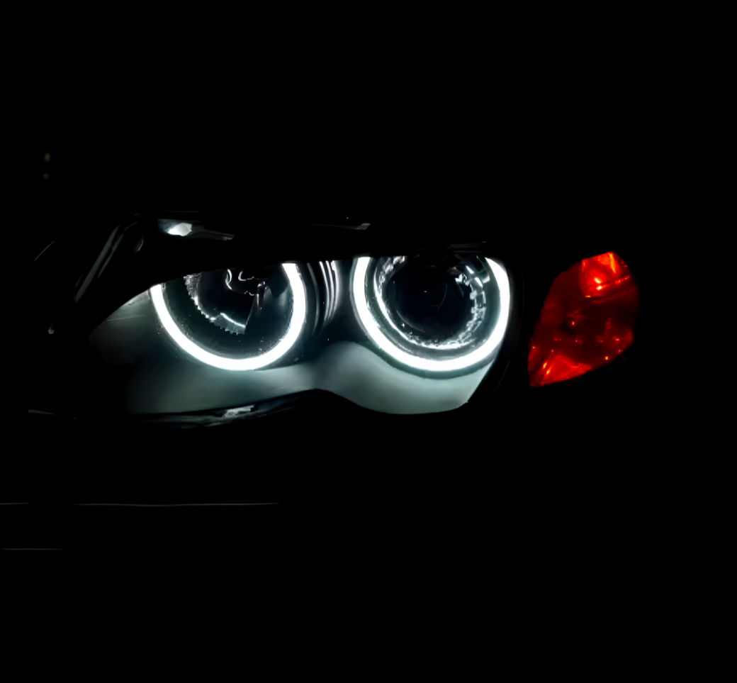 LED Angel Eyes Kit Headlights for BMW 3 Series E46 - '98 to '06