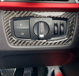 Carbon fiber interior trim for BMW 4 Series F32 - 2013 to 2020 BMW Euro Premium Parts Headlights control panel