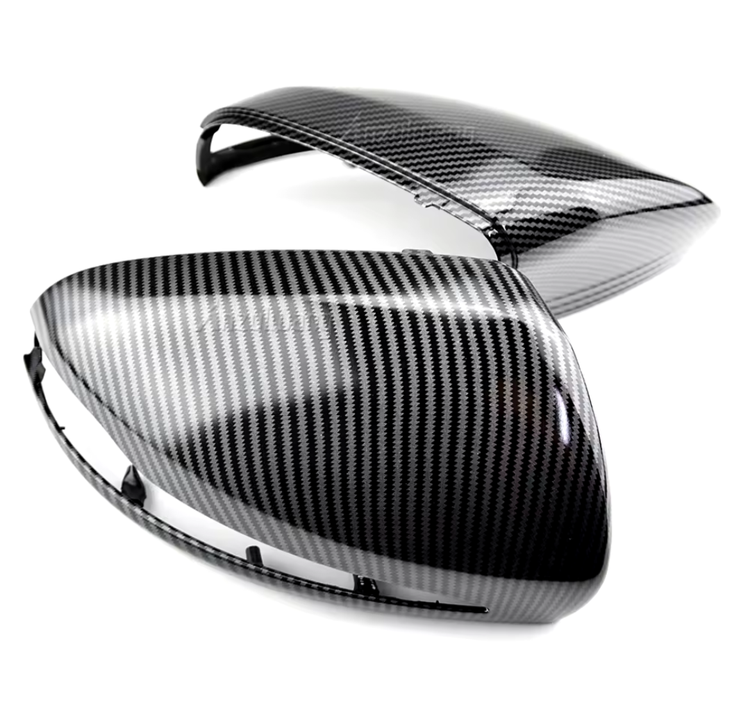 Carbon look mirror caps for Mercedes C-Class W205 (2014 to 2021)