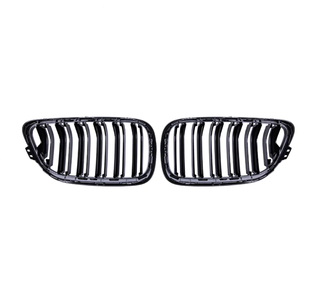 BMW 2 Series F22 black front kidney grilles (2014 to 2022)