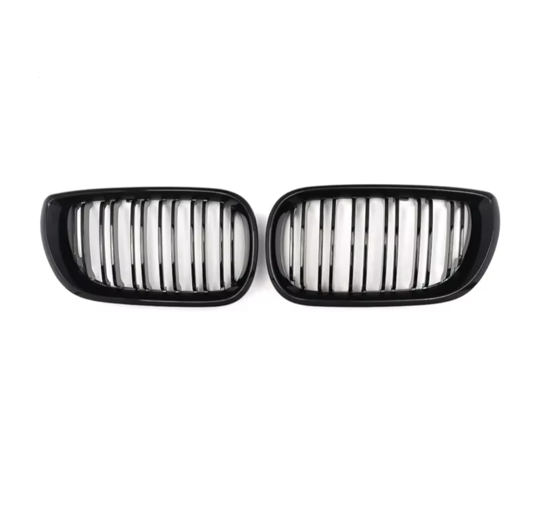 Black Front Kidney Grilles for BMW 3 Series and M3 E46 (1997 to 2005)