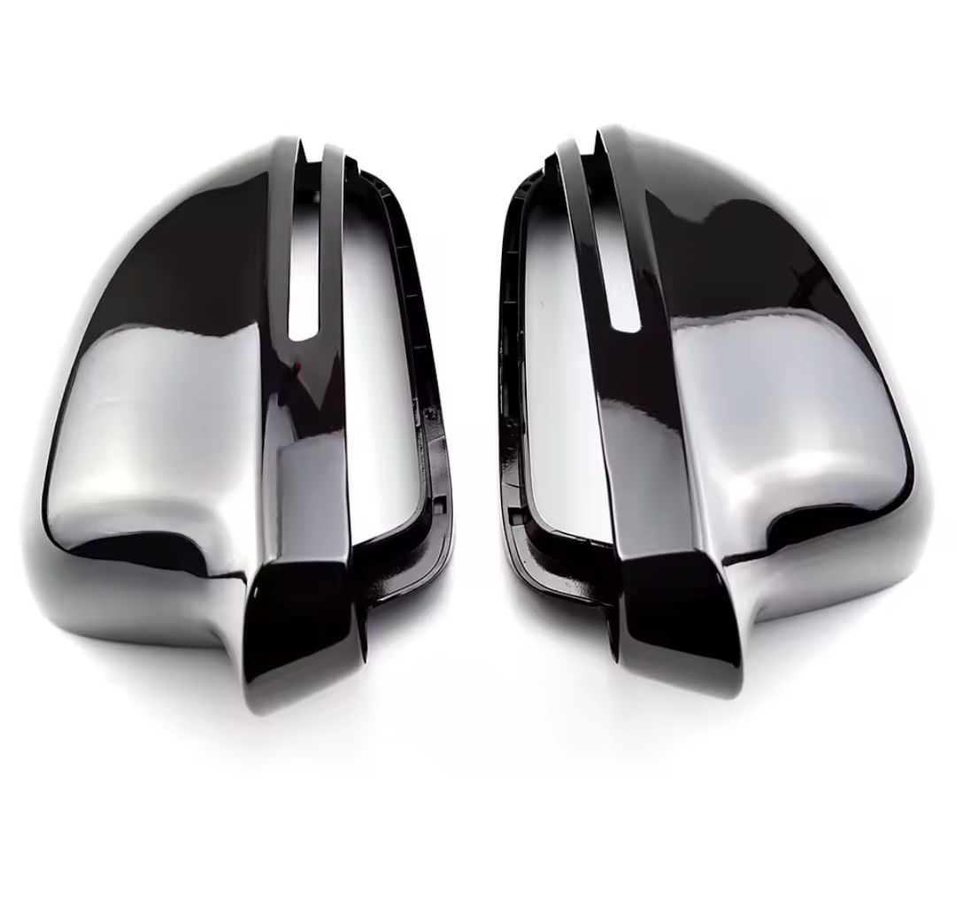 Glossy black mirror caps for Audi A4 B8 and B8.5 (2007 to 2016)