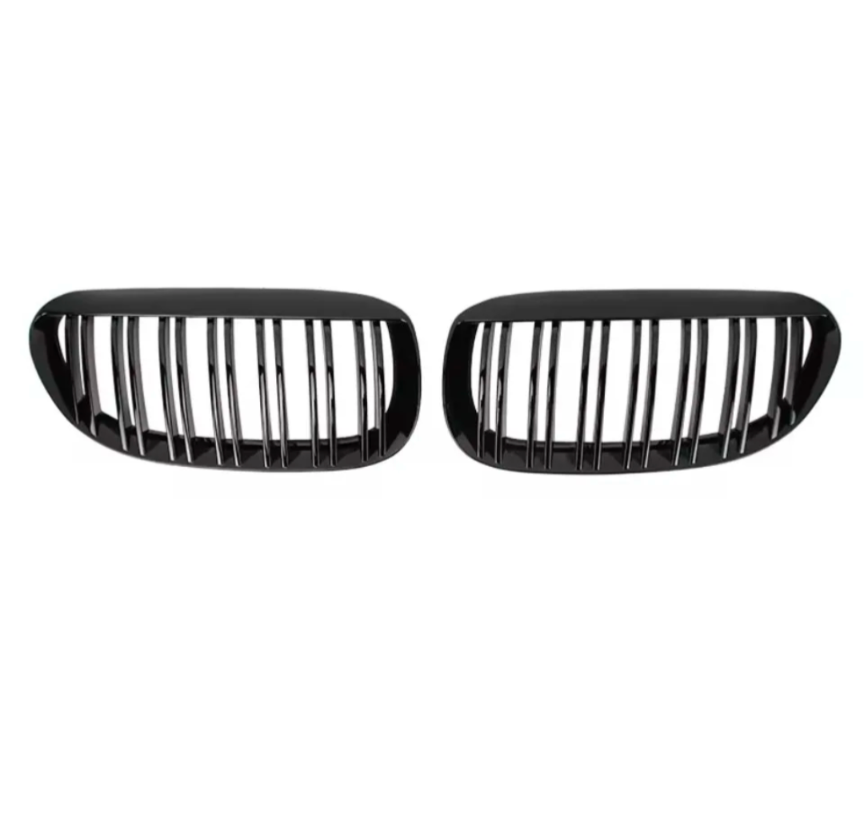 Black Front Grilles for BMW 6 Series E63 E64 (2003 to 2010)