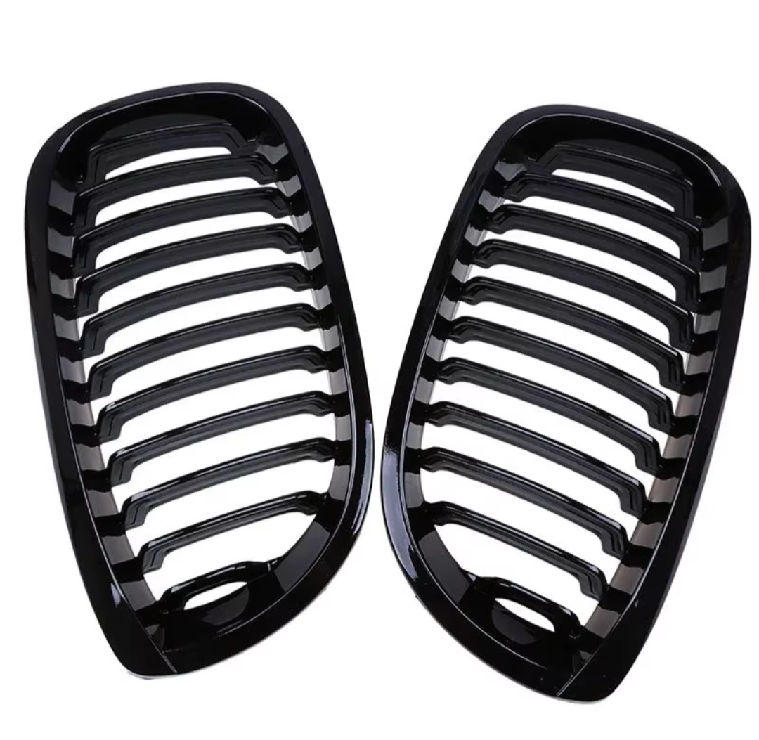 Black Front Kidney Grilles for BMW 3 Series and M3 E46 (1997 to 2005)