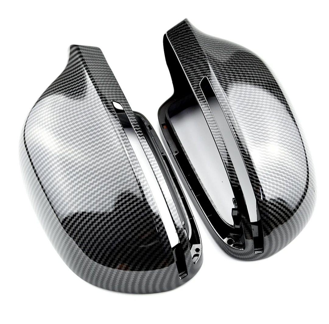 Carbon fiber mirror caps for Audi A4 B8, B8.5 - 2008 to 2016