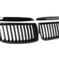 Black Front Kidney Grilles M3-look for BMW 3 Series E90 E91 (2006 to 2012)