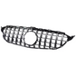 Black Front Panamericana AMG GTR grille for Mercedes C-Class W205 (2014 to 2018)