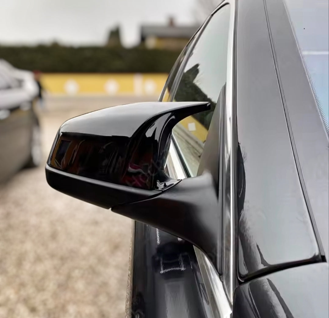 M5 Competition-look Glossy Black Mirror Caps for BMW 5 Series F10 (2010 to 2018)