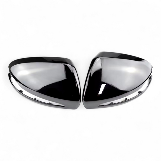 Glossy black mirror caps for Mercedes C-Class W205 (2010 to 2018)