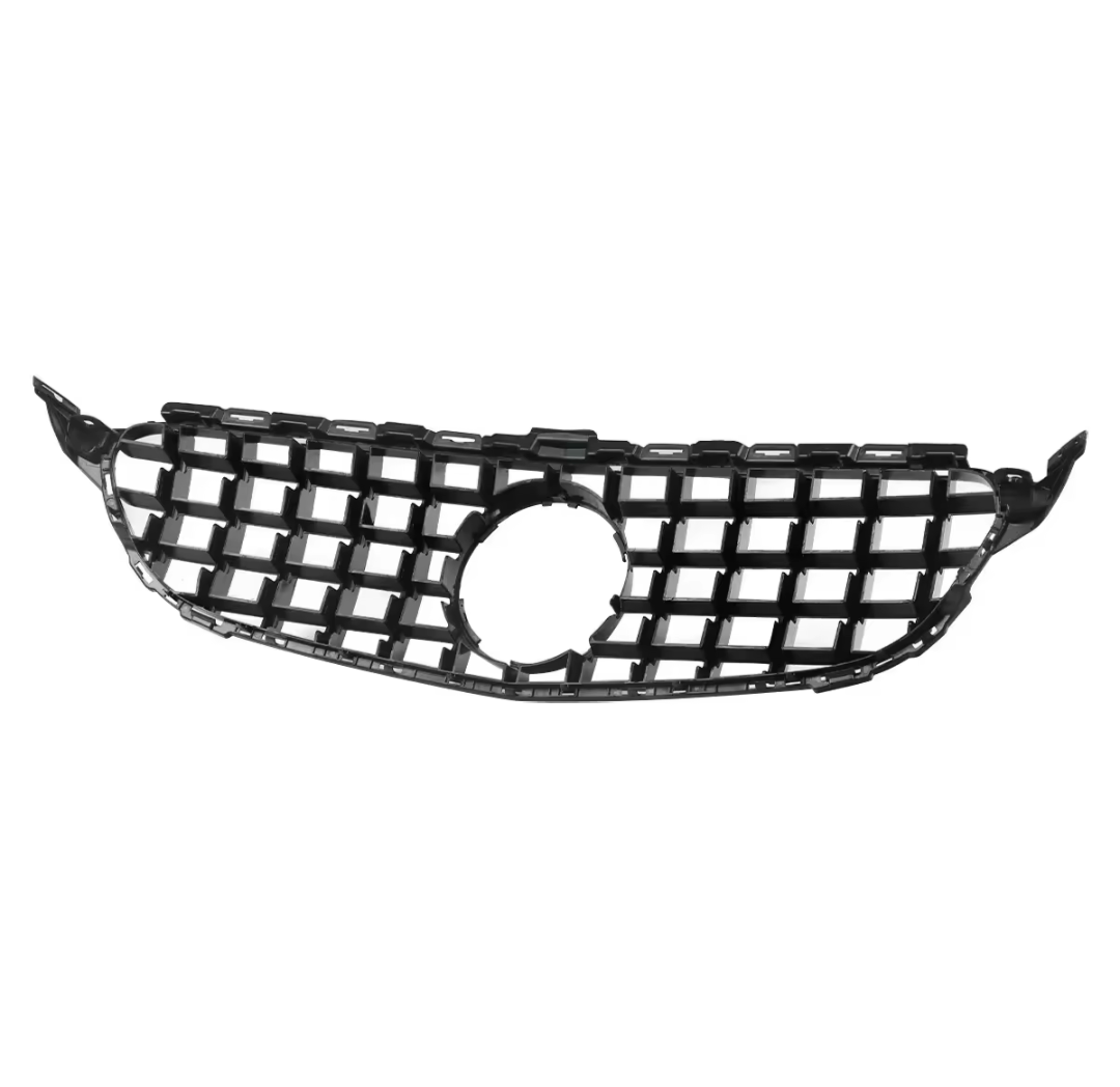 Black Front Panamericana AMG GTR grille for Mercedes C-Class W205 (2014 to 2018)