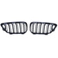 BMW 2 Series F22 black front kidney grilles (2014 to 2022)