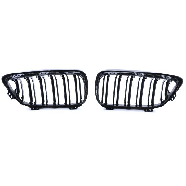 BMW 2 Series F22 black front kidney grilles (2014 to 2022)