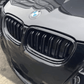 Black Front Kidney Grilles M3-look for BMW 3 Series E90 E91 (2006 to 2012)