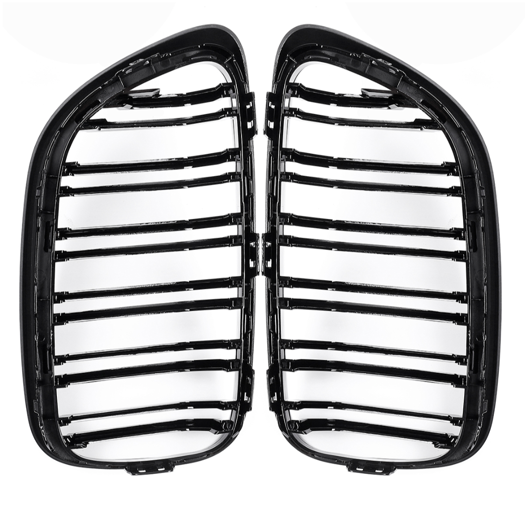 BMW 2 Series F22 black front kidney grilles (2014 to 2022)