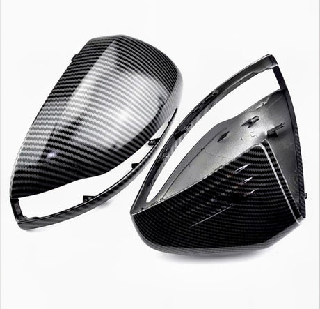 Carbon look mirror caps for Mercedes C-Class W205 (2014 to 2021) Mercedes-Benz Euro Premium Parts